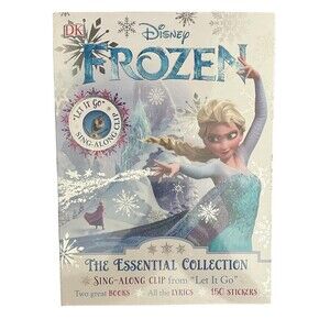 DK Disney Frozen Essential Collection 2 Books Sing-A-Long Clip Lyrics Stickers